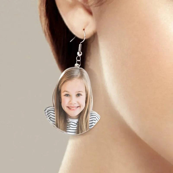 Personalized Photo Acrylic Dangle Earrings