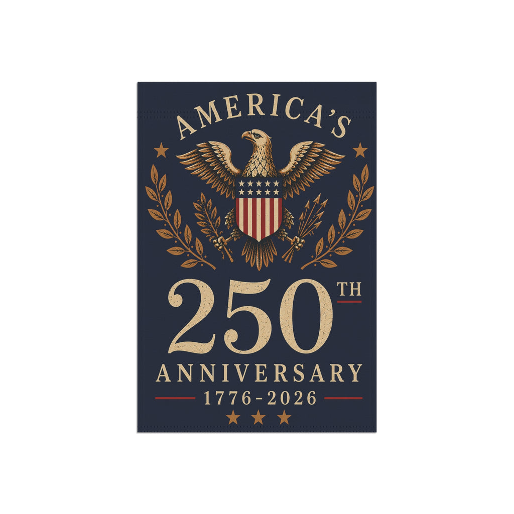 America's 250th Anniversary Garden Banner | 1776-2026 Patriotic Eagle Flag