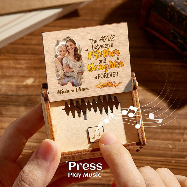 Custom Mother Daughter Music Box with Voice Recording