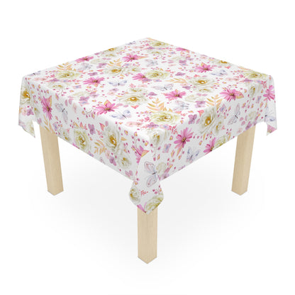 Spring Butterflies and Roses Tablecloth