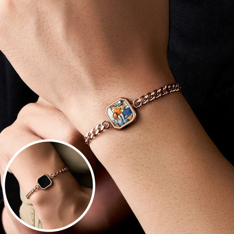 Magic Photo Bracelet - Temperature-Sensitive Hidden Picture Reveal