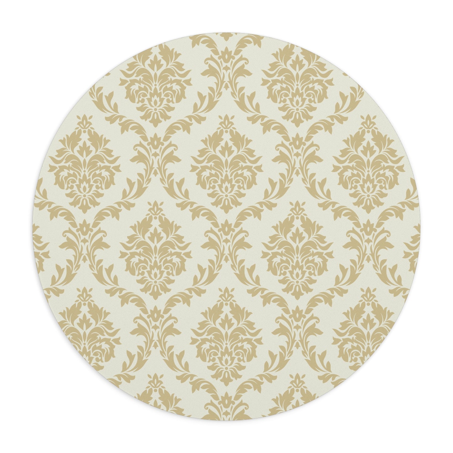 Beige Damask Mouse Pad