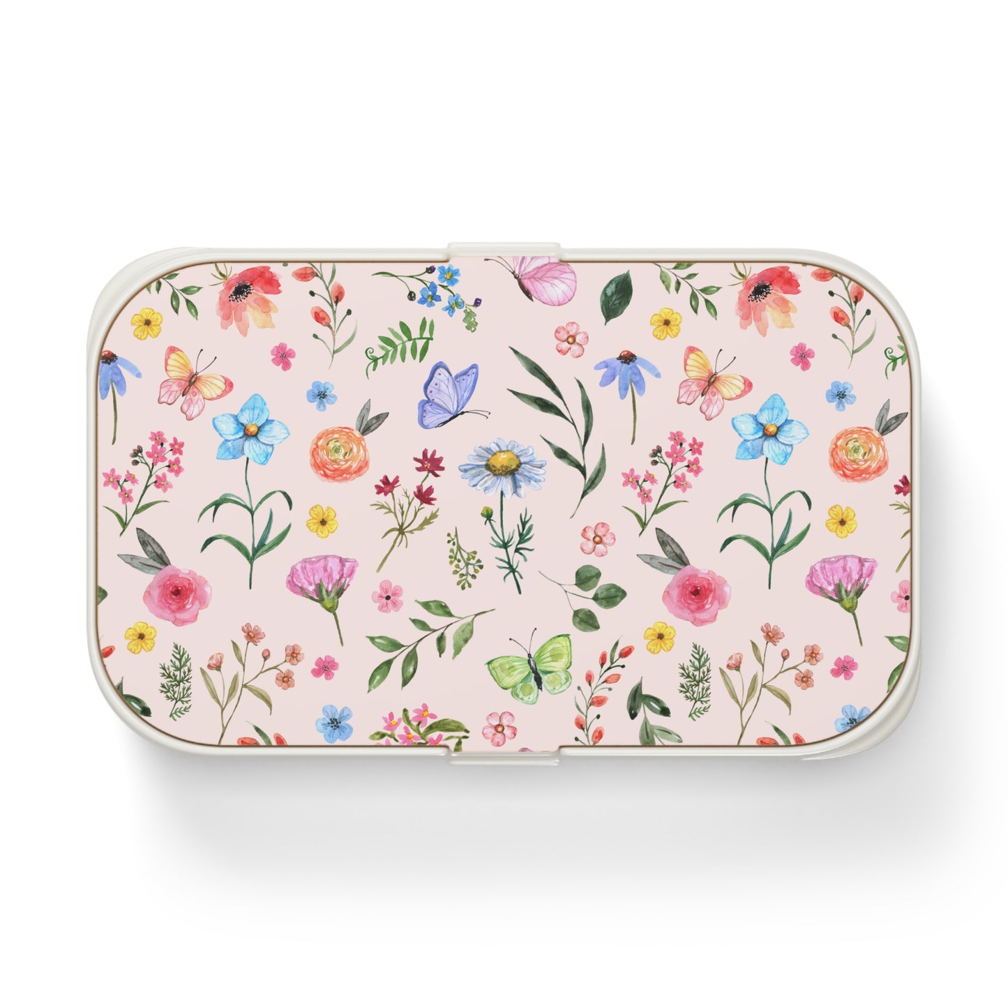 Spring Daisies and Butterflies Bento Lunch Box