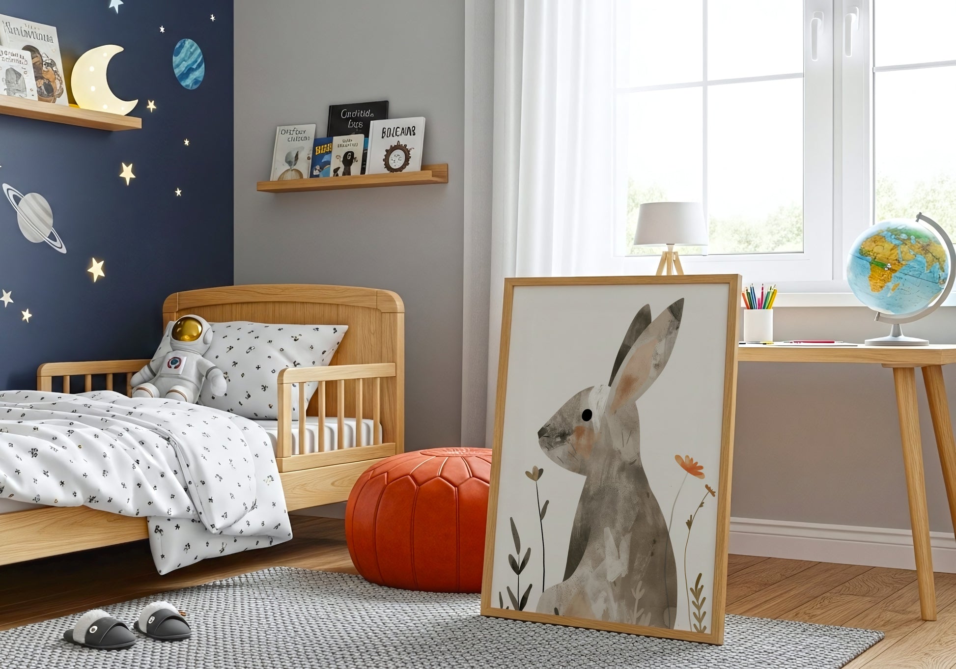 Cute Animal Illustration for Kids Room Decor product type