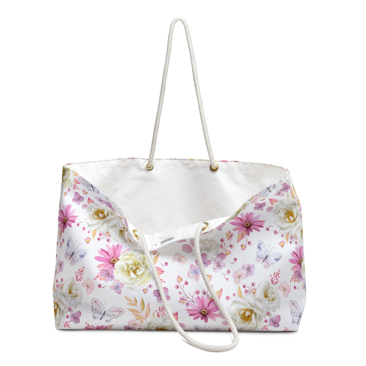 Spring Butterflies and Roses Weekender Bag