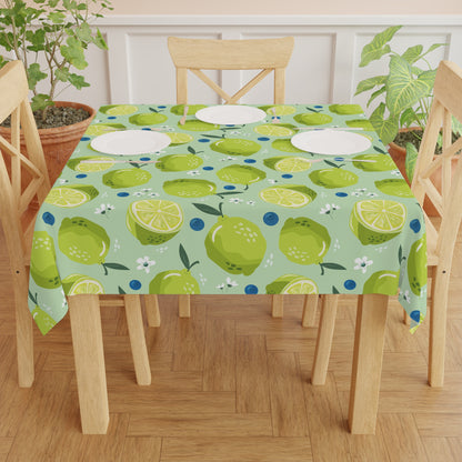 Limes and Blueberries Tablecloth