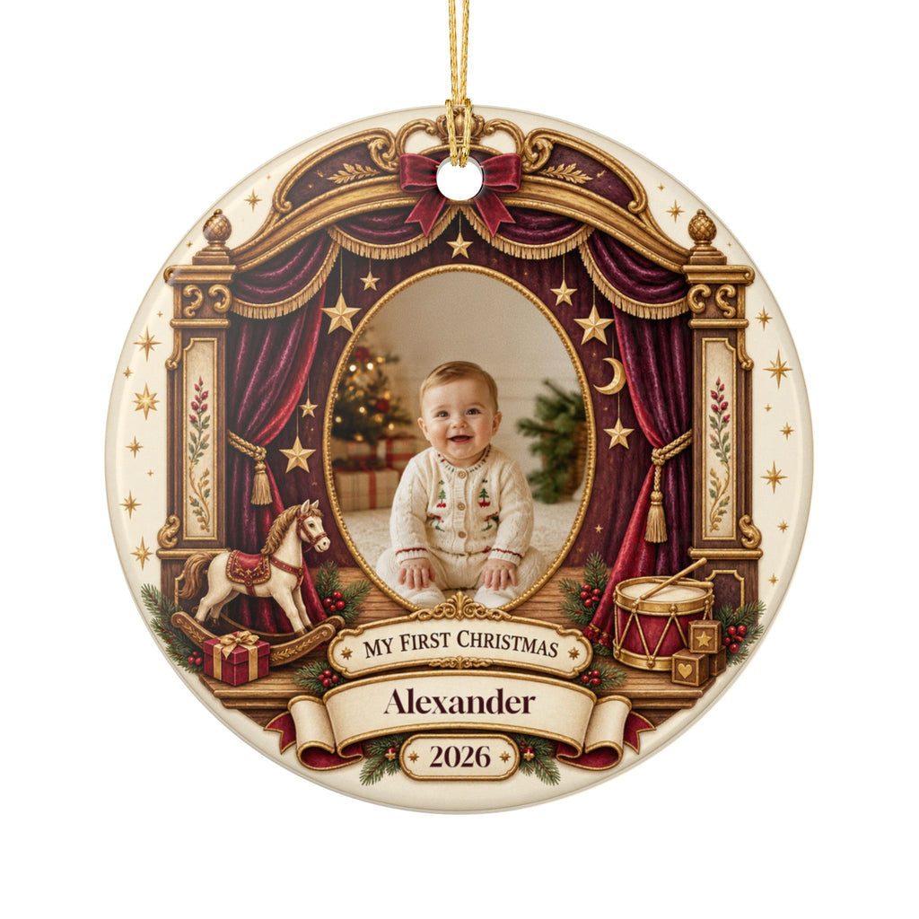 My First Christmas Personalized Photo Ornament