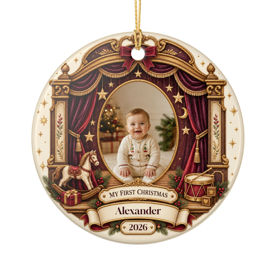 My First Christmas Personalized Photo Ornament