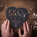 Personalized Birth Flower Garden Stone - Custom Mother's Day Gift for Grandma & Mom