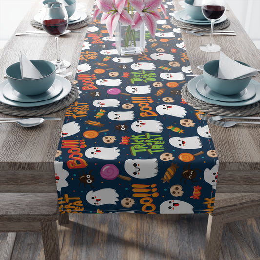 Trick or Treat Ghosts Table Runner