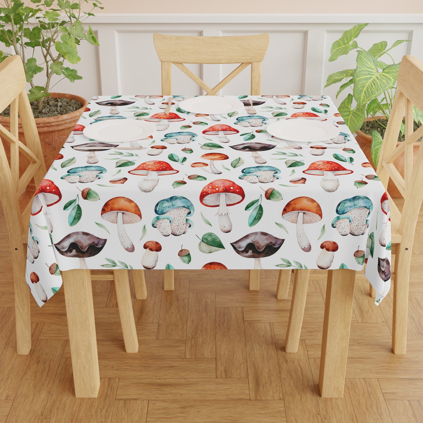 Acorns and Mushrooms Tablecloth