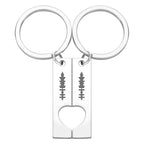 Custom Spotify Code Keychain - Scannable Music Couple Keychains