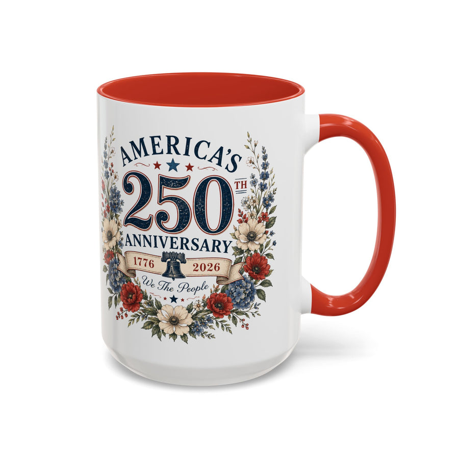 America's 250th Anniversary Accent Coffee Mug