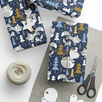 Arctic Foxes Gift Wrap Paper