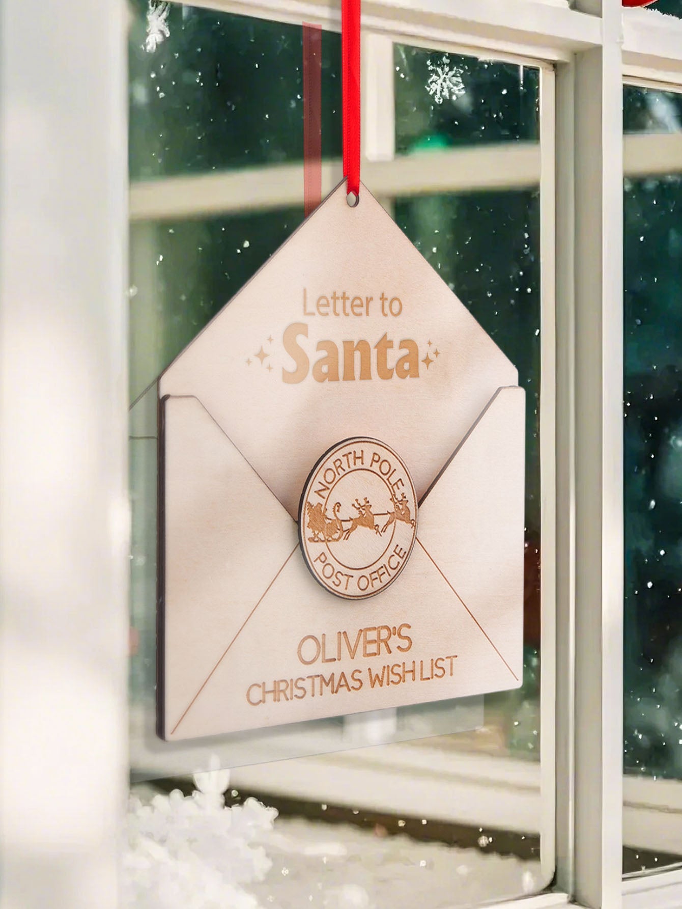 Personalized Santa Letter Christmas Ornament