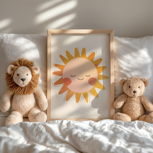 Cheerful Sun Nursery Art for Kids Room Decor product type
