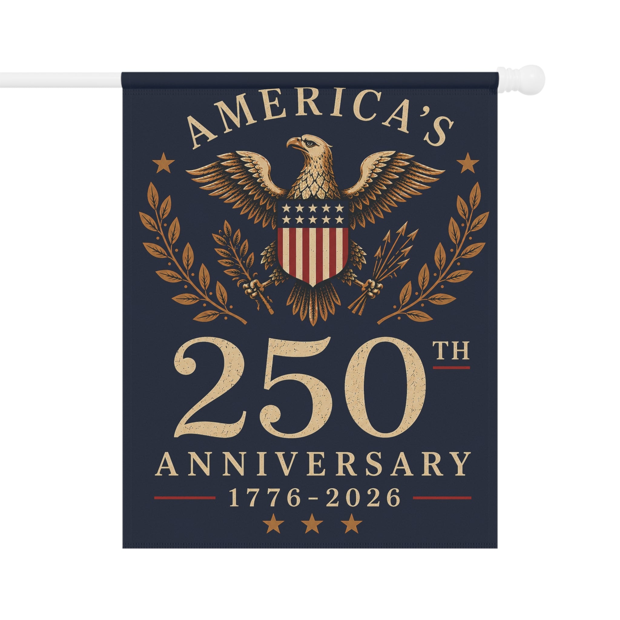 America's 250th Anniversary Garden Banner | 1776-2026 Patriotic Eagle Flag