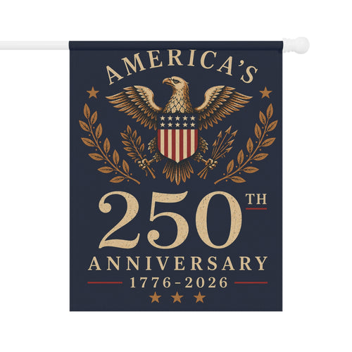 America's 250th Anniversary Garden Banner | 1776-2026 Patriotic Eagle Flag