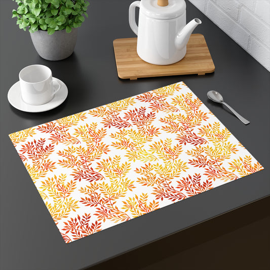 Fall Red and Orange Leaves Placemat