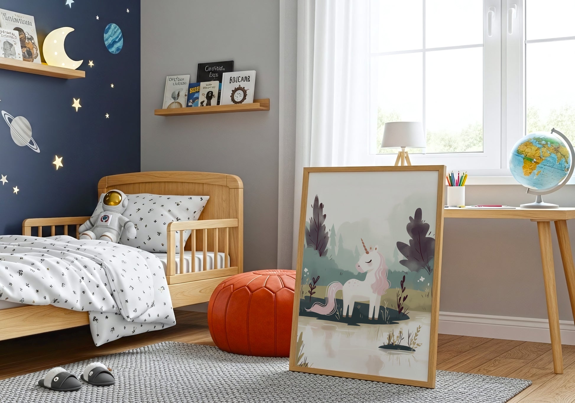 Whimsical Unicorn Artwork for Kids Room Decor product