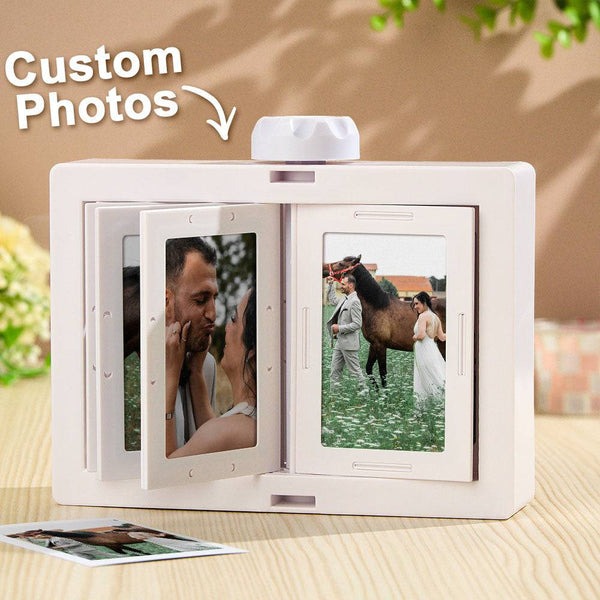 Custom Rotating 24 Photos Carousel Display