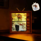 Lighted Hand-Crank Photo Flipbook Frame - Personalized Memory Display