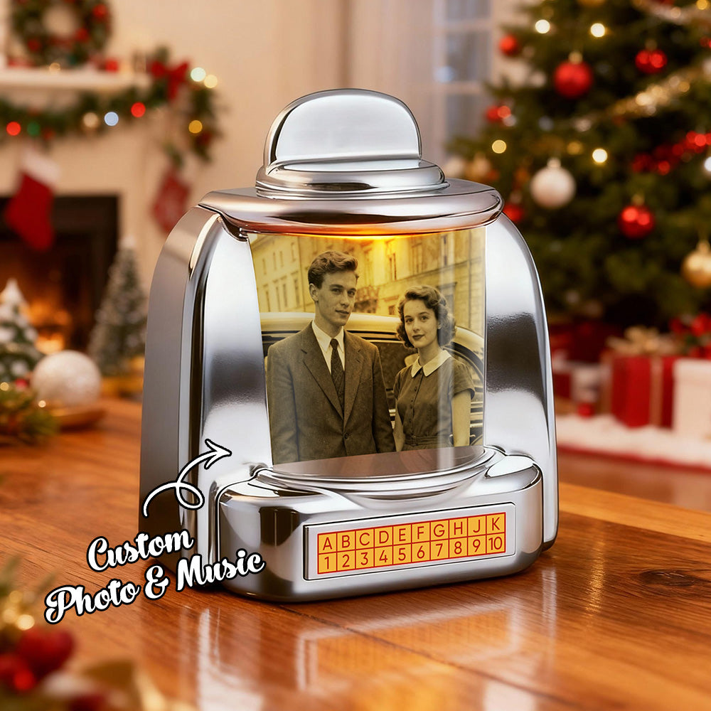 Custom Retro Jukebox Speaker - Personalized Photo Music Player