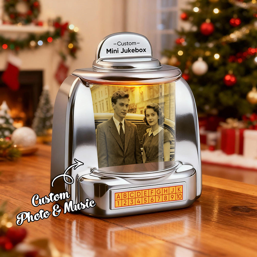 Custom Retro Jukebox Speaker - Personalized Photo Music Player