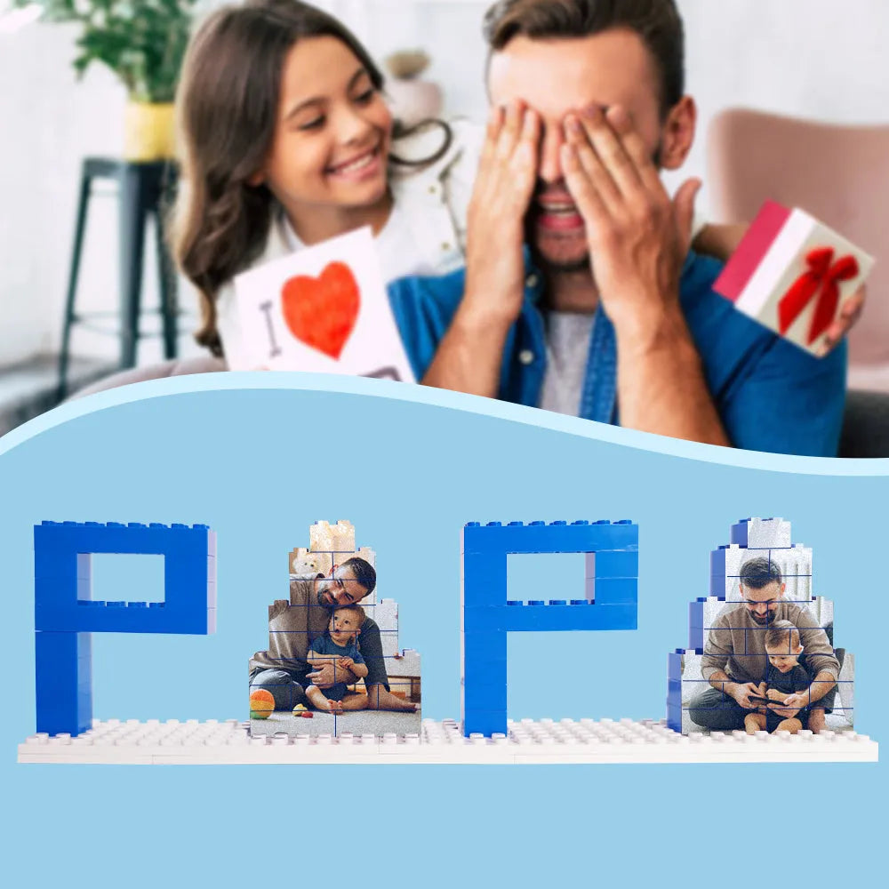 Custom Photo Block Puzzle for Dad