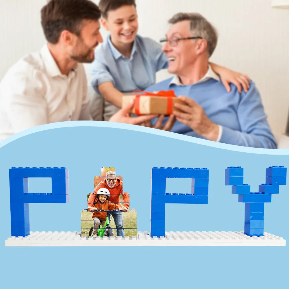 Custom Photo Block Puzzle for Dad