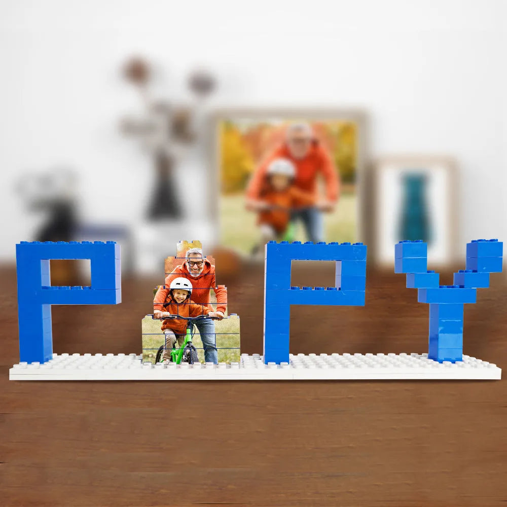 Custom Photo Block Puzzle for Dad
