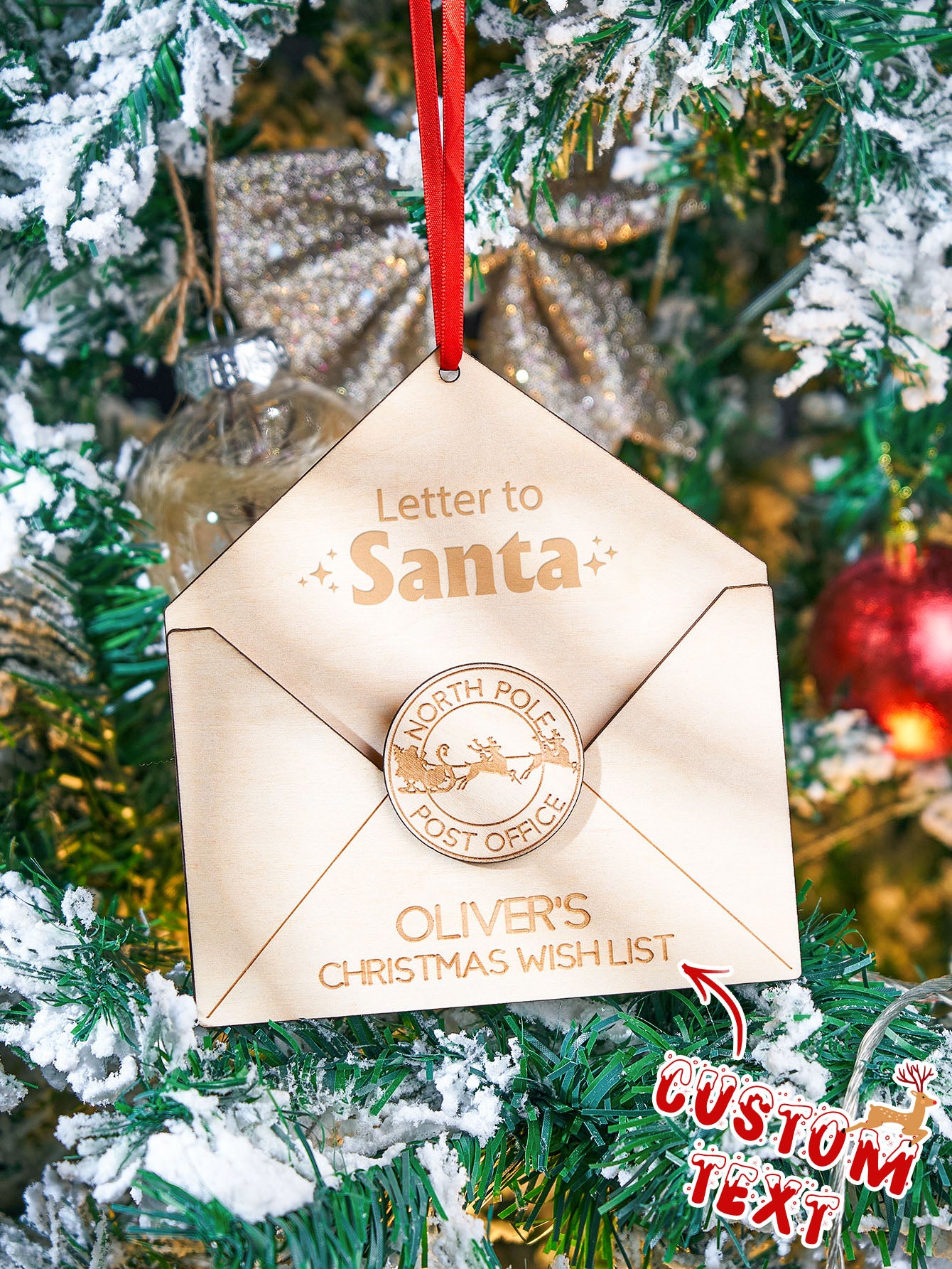 Personalized Santa Letter Christmas Ornament
