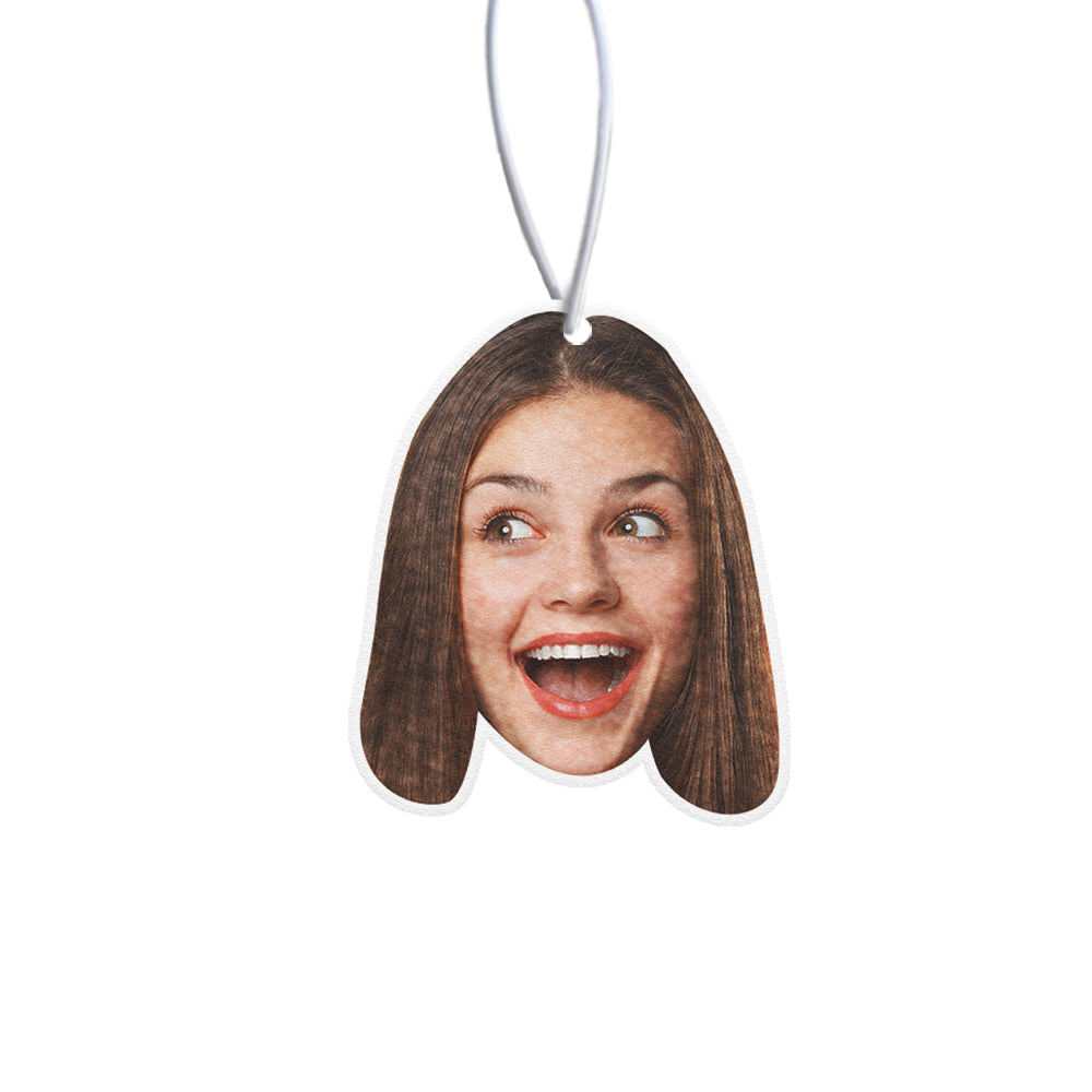 Custom Face Car Air Freshener - Personalized Rearview Mirror Ornament