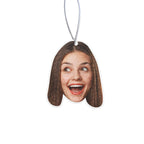 Custom Face Car Air Freshener - Personalized Rearview Mirror Ornament