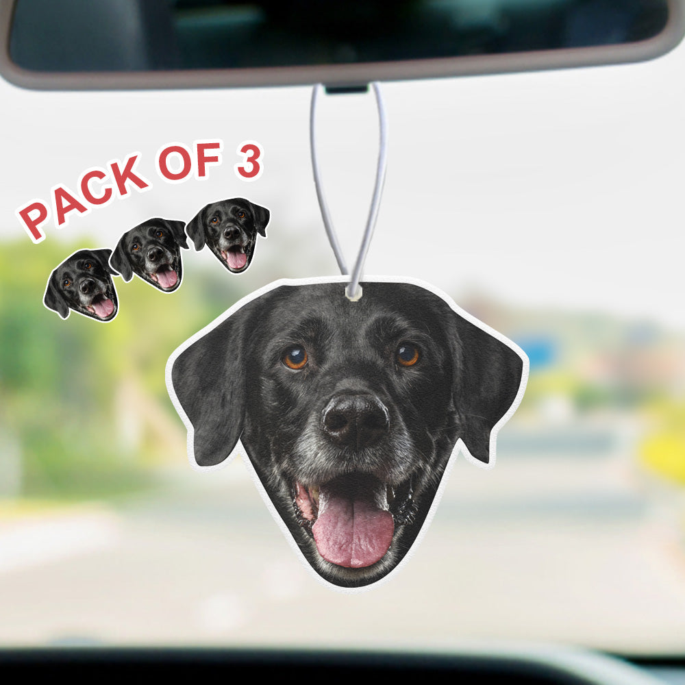 Custom Face Car Air Freshener - Personalized Rearview Mirror Ornament