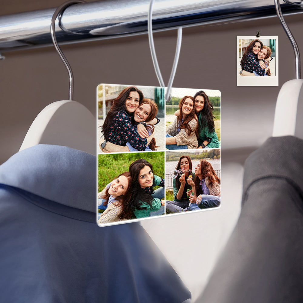 Photo Air Freshener - Custom Collage Rearview Mirror Ornament