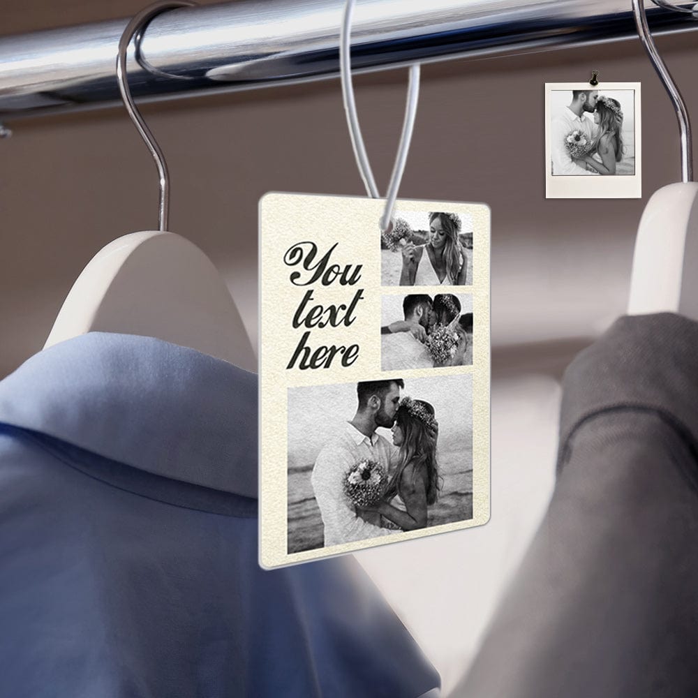 Custom Collage Photo Car Air Freshener - Multi-Photo Mirror Ornament