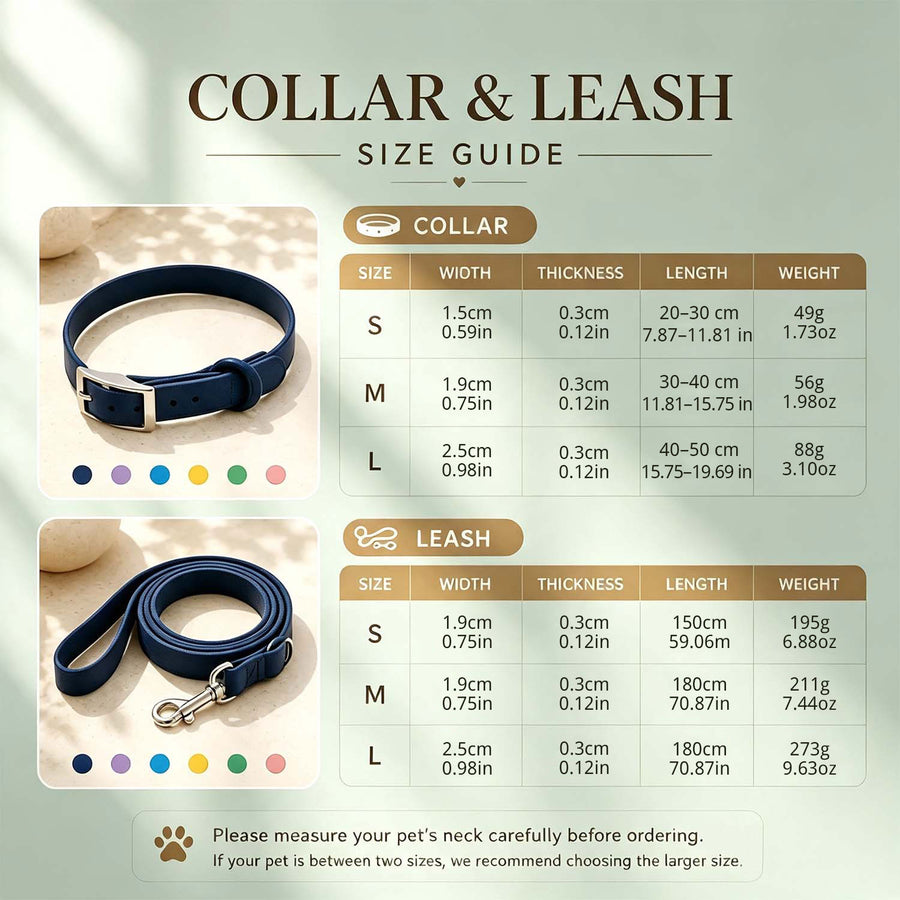 Personalized Dog Collar with Letter Charms – Custom Waterproof Silicone Collar & Leash Set
