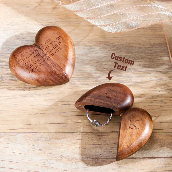 Hidden Compartment Wooden Ring Box