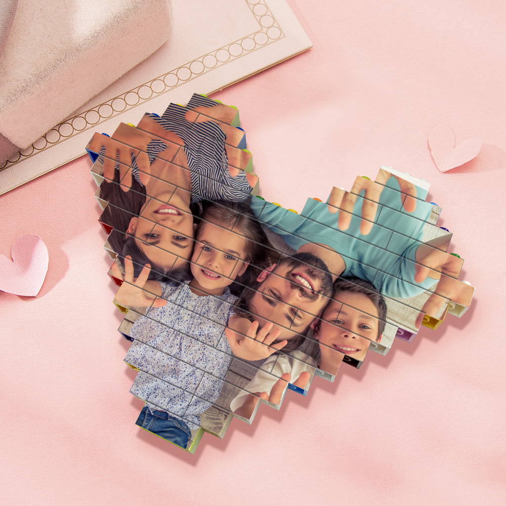 Personalized Photo Brick Puzzle - Custom Building Block Display
