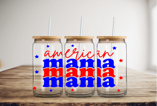 American Mama Glass Tumbler, 16oz