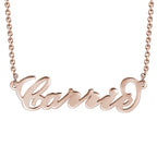 Personalized Horizontal Name Necklace - Custom Name Pendant