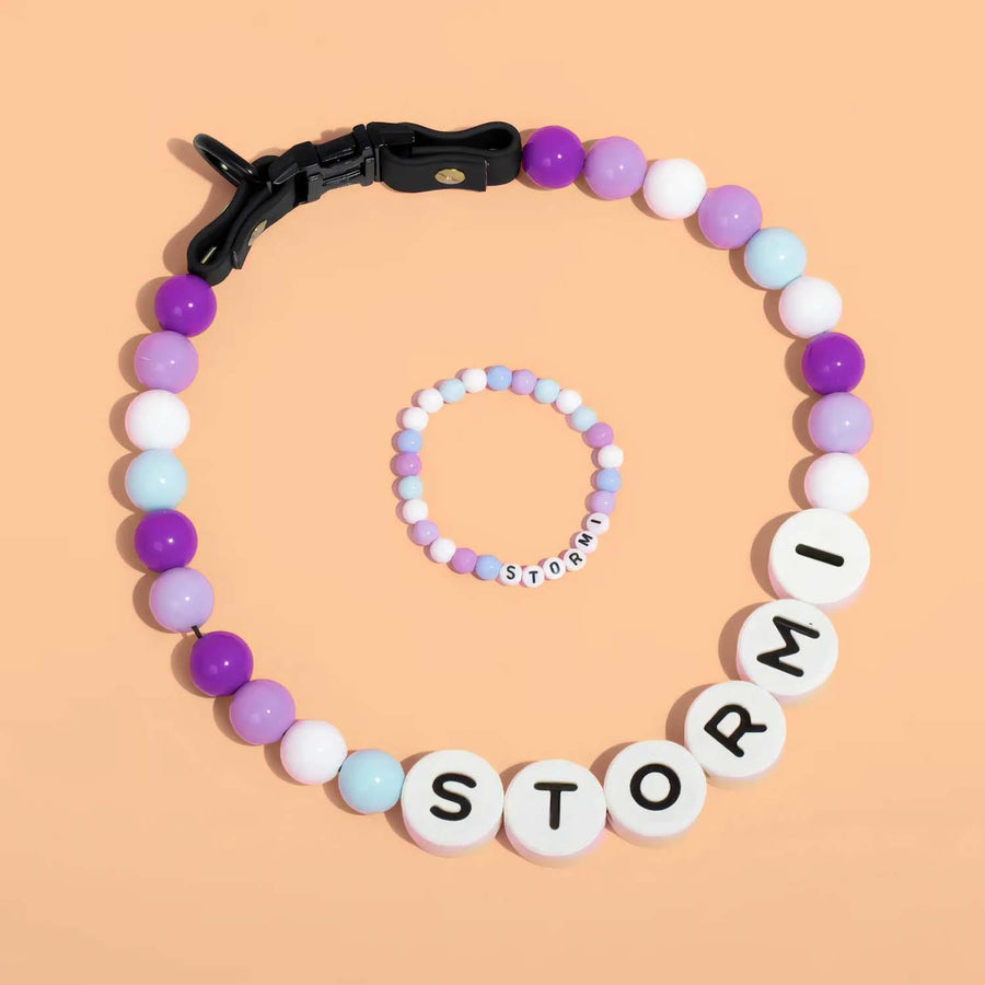 Personalized Pet Name Necklace with Free Matching Bracelet