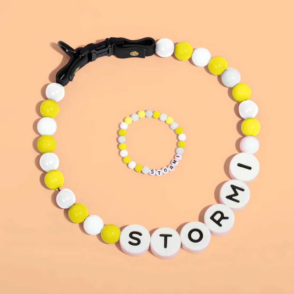 Personalized Pet Name Necklace with Free Matching Bracelet