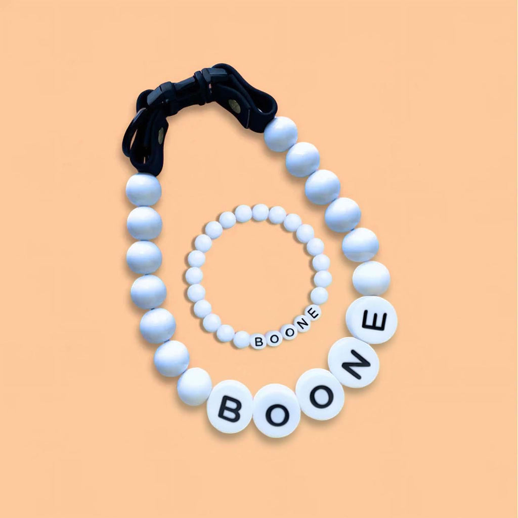 Personalized Pet Name Necklace with Free Matching Bracelet