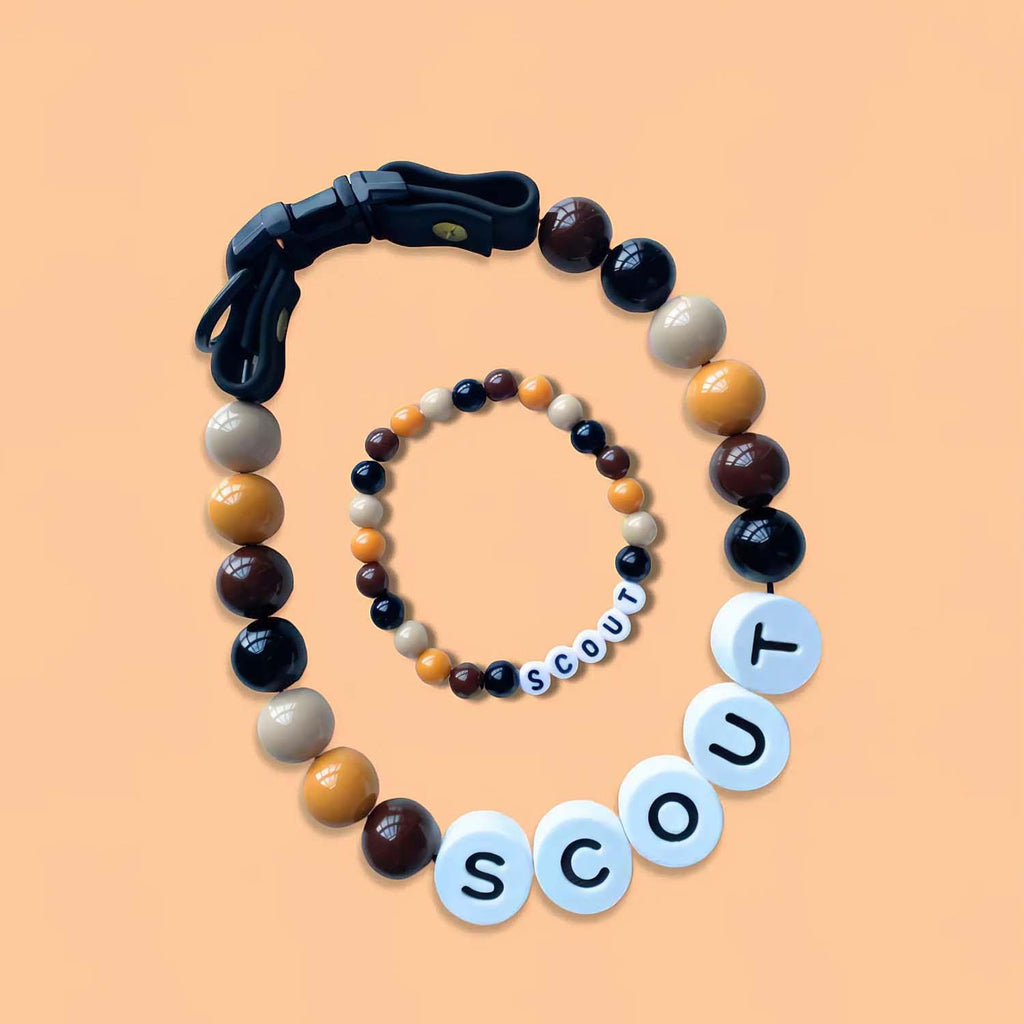 Personalized Pet Name Necklace with Free Matching Bracelet