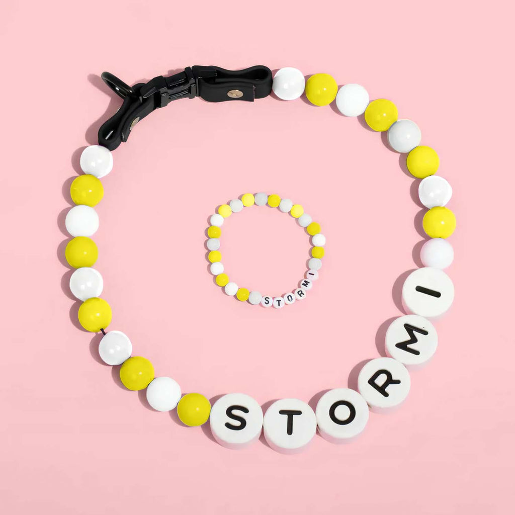 Personalized Pet Name Necklace with Free Matching Bracelet