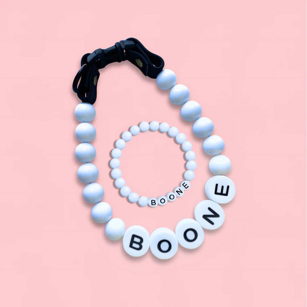 Personalized Pet Name Necklace with Free Matching Bracelet