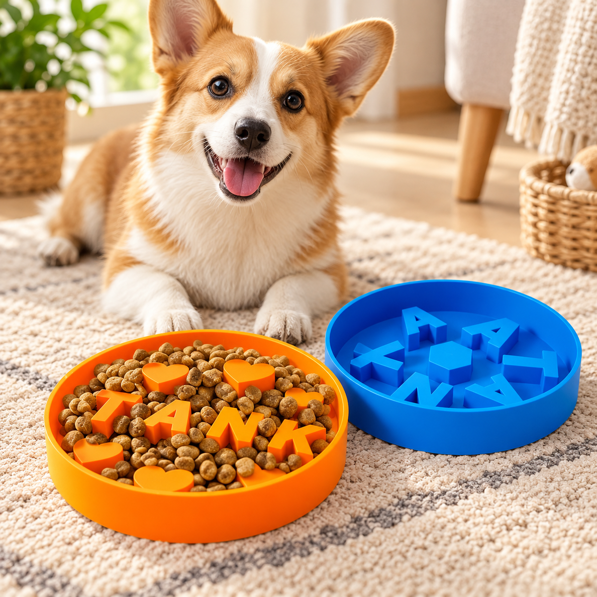 Personalized Slow Feeder Dog Bowl
