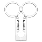 Custom Spotify Code Keychain - Scannable Music Couple Keychains